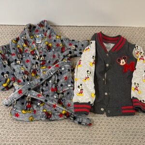 Mickey Mouse Kids Robe and Jacket Set